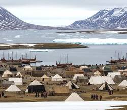 A scene from Trade Town A scene from Trade Town