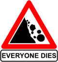 Rocks fall, everyone dies... a classic, and a touch more verisimilitude than the old “bolts of lightning from the sky!” Rocks fall, everyone dies... a classic, and a touch more verisimilitude than the old “bolts of lightning from the sky!”